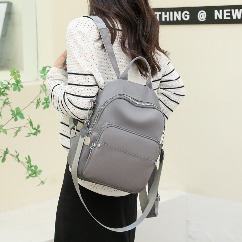 New Women's Nylon Oxford Cloth Backpack Is Fashionable Simple And Casual