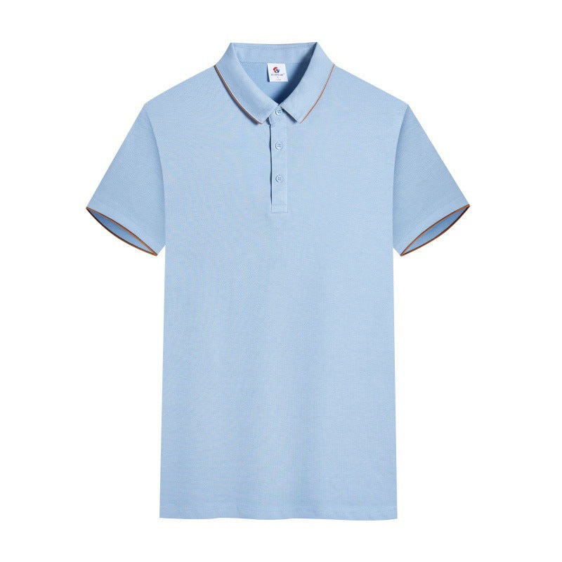 Men's And Women's Same Style Short Sleeve Work Clothes Youth Lapel T-shirt