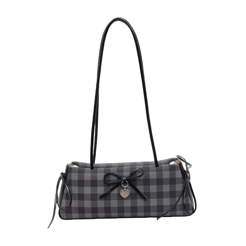Contrast Color Bowknot Niche Sweet Girl Shoulder Bag