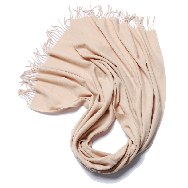 Wool solid color scarf