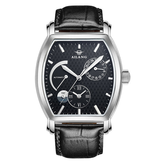 wine barrel type waterproof automatic mechanical watch