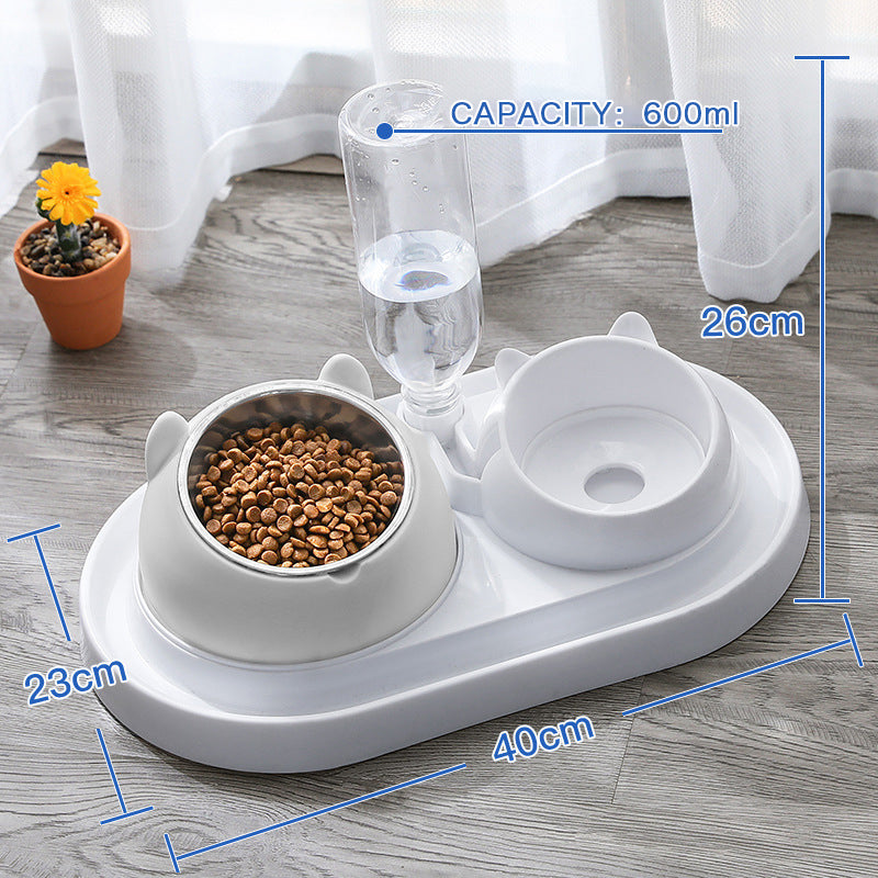 Cat Bowl Dog Bowl Food Bowl To Protect The Cervical Spine Stainless Steel Dog Bowl