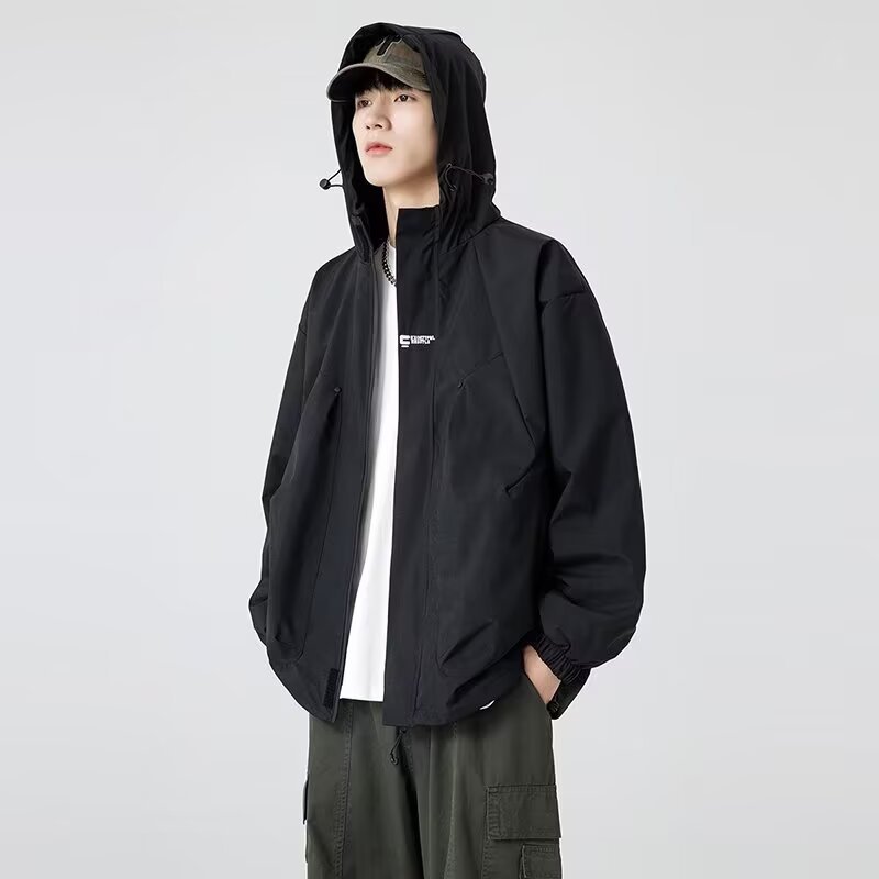 Mens New SpringAutumn Loose Casual Versatile Jacket
