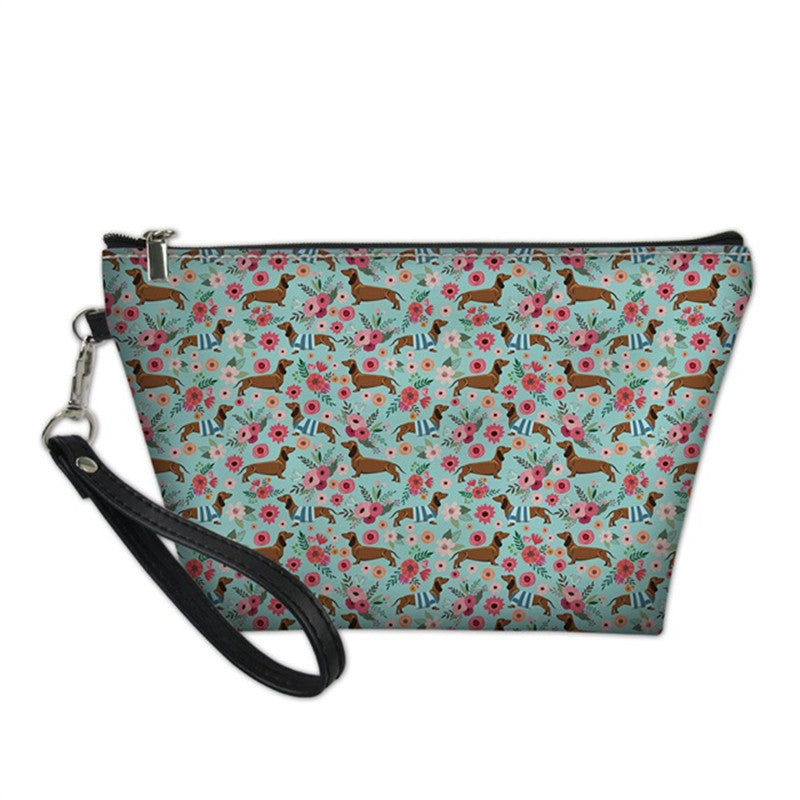 Women's flat cosmetic bag