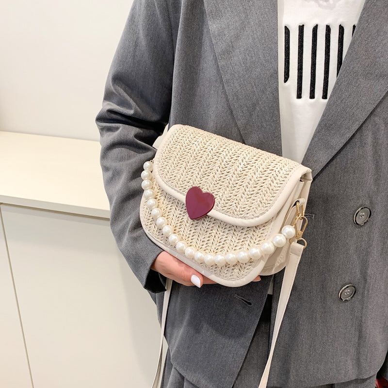 Retro Woven Women's Bag Foreign Style One Shoulder Crossbody