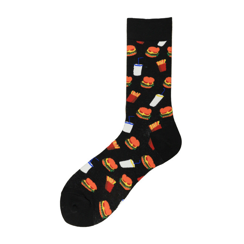 Creative and Versatile Food Cotton Tube Socks