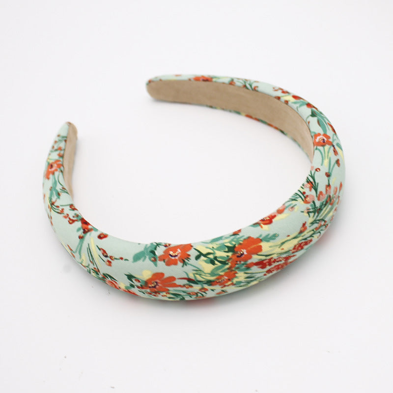 European And American Pu Leather Thickened Sponge Headband
