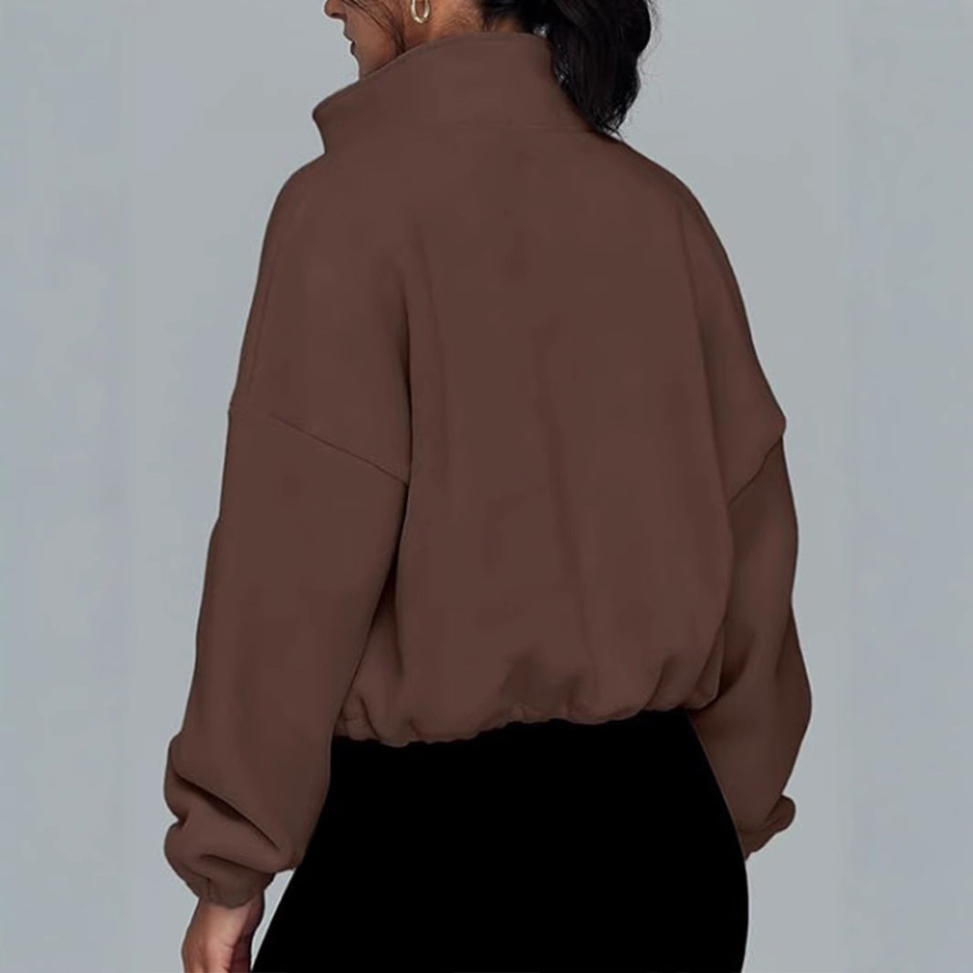 Løs Revers Cardigan Lynlås Sweater
