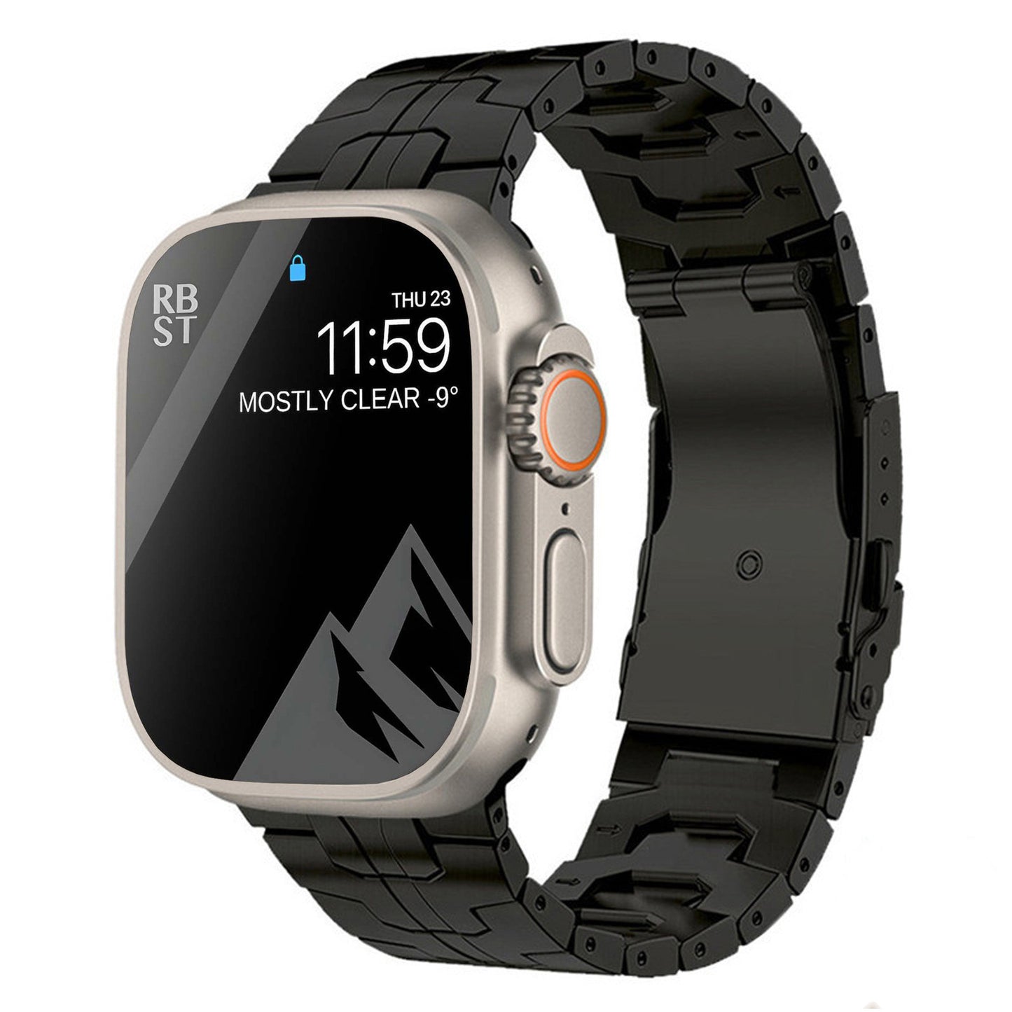 Suitable For Titanium Alloy Watch Strap Iron Man Safety Catch Titanium Band Metal Strap