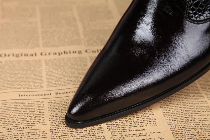 Bright Leather Summer British Trend Low-top Shoes Pointed Shoes Trendy Men's Shoes