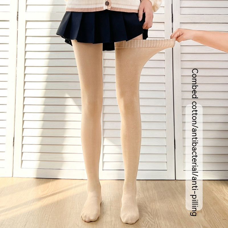 Lengthened Overknee Plus-sized Silicone Non-slip High-top Cotton Socks