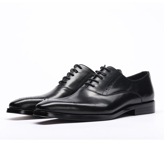 Business Men's Shoes Bullock Pointed Cattle Shoes