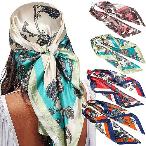 Square Printing Real Silk Scarf