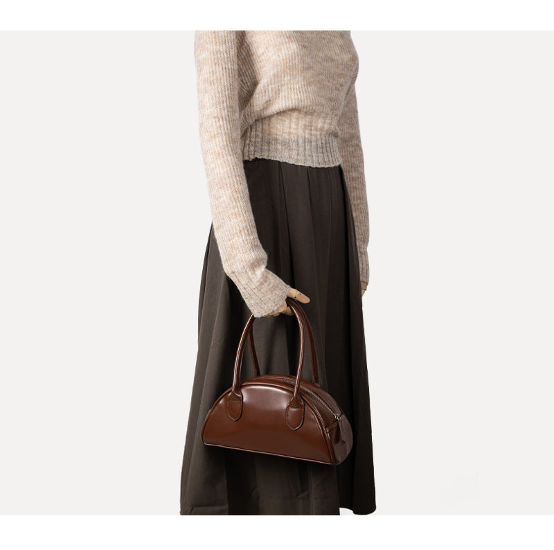 Women's New Retro Grand Handbag Semicircle