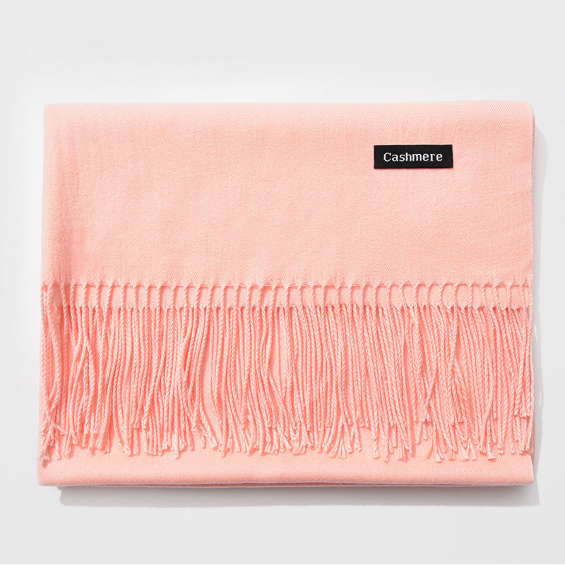 Cashmere scarf solid color