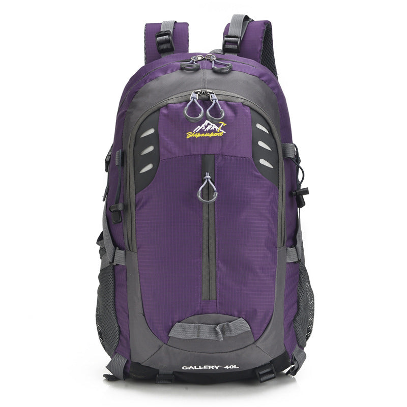 Mountaineering backpack, male backpack, female Korean version, fashion trend, men's mountaineering bag, high school students' schoolbag, outdoor travel