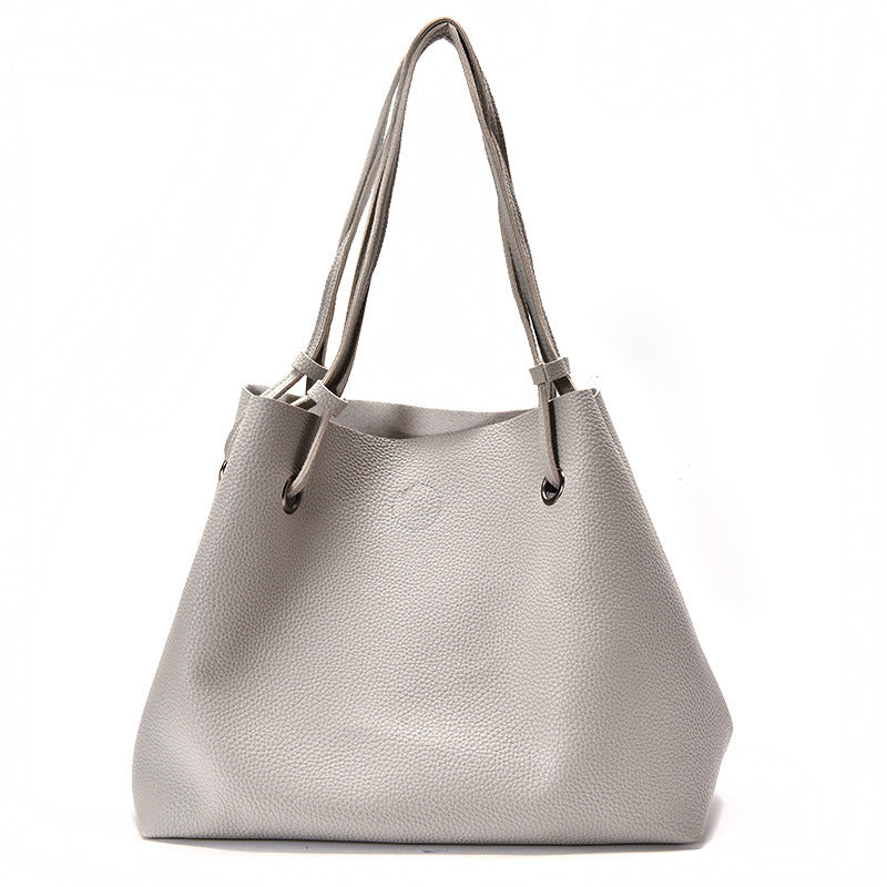 Picture two piece bag new spring and summer Korean fashion embossed single shoulder bag hand raisins mother bag bag