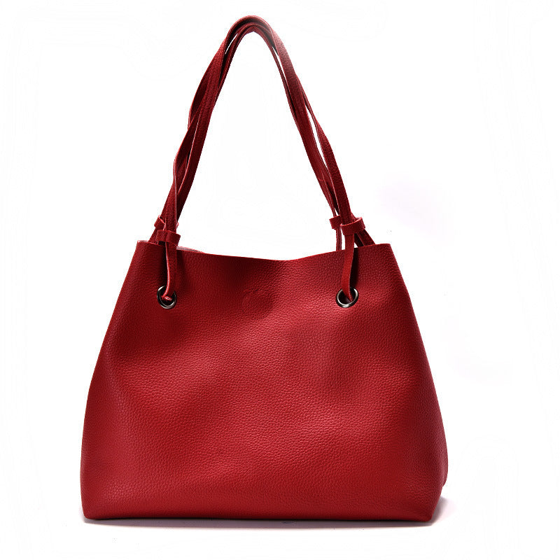 Picture two piece bag new spring and summer Korean fashion embossed single shoulder bag hand raisins mother bag bag