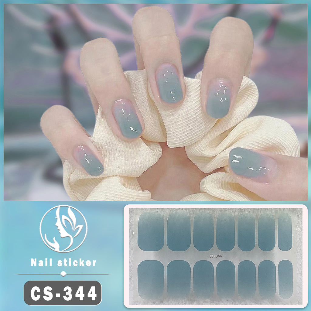 Waterproof Solid Color Nail Art Nail Shaped Piece