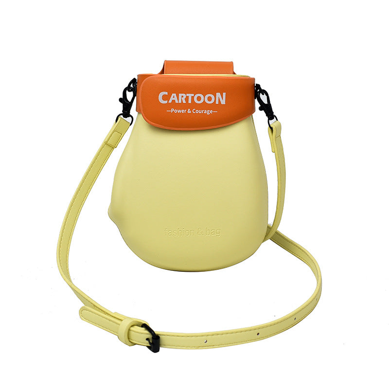 Womens Casual Crossbody Bag Features A Color-block Design