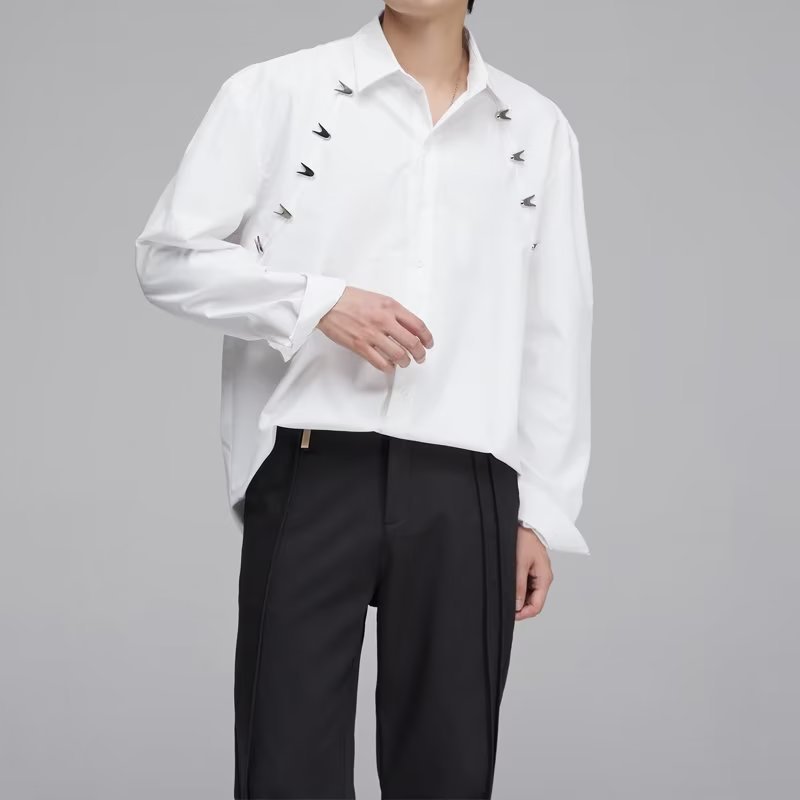 YouthfulShirt Trendy Solid-color Japanese-style Shirt For Men