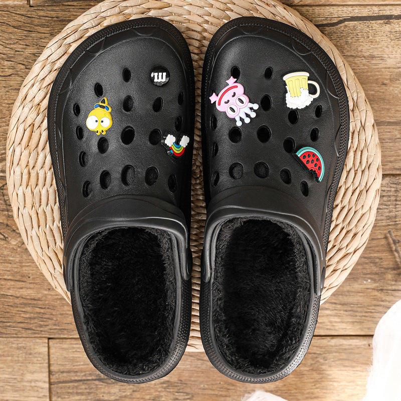 Women's Fleece Cotton Slippers Warm And Comfortable