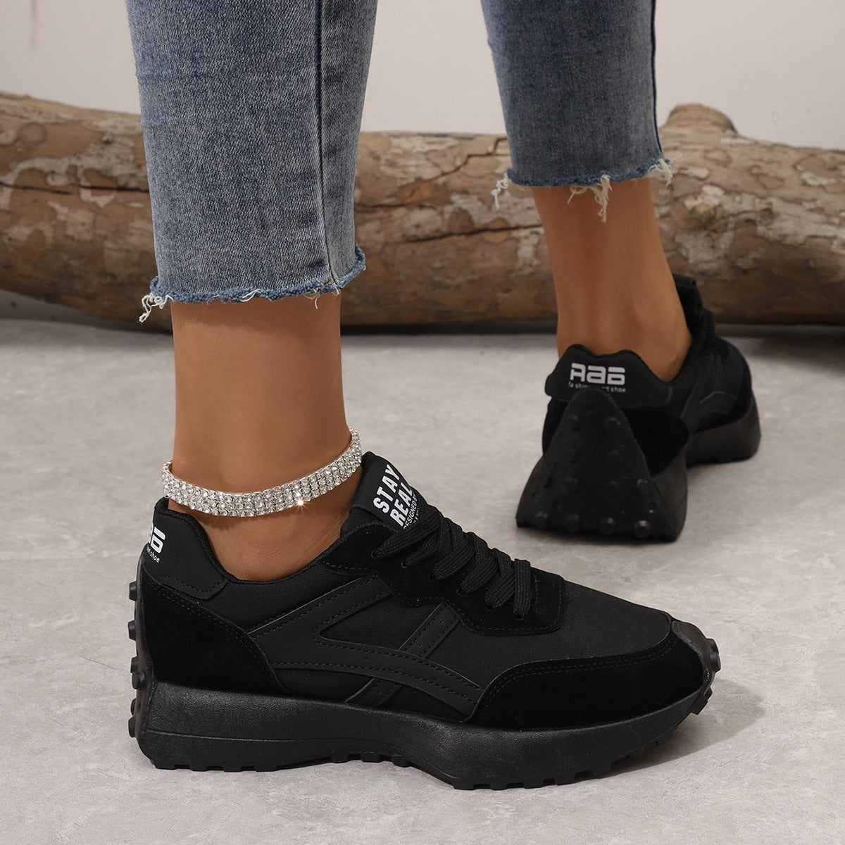 Lightweight Mesh Sports Female Flat Shoes