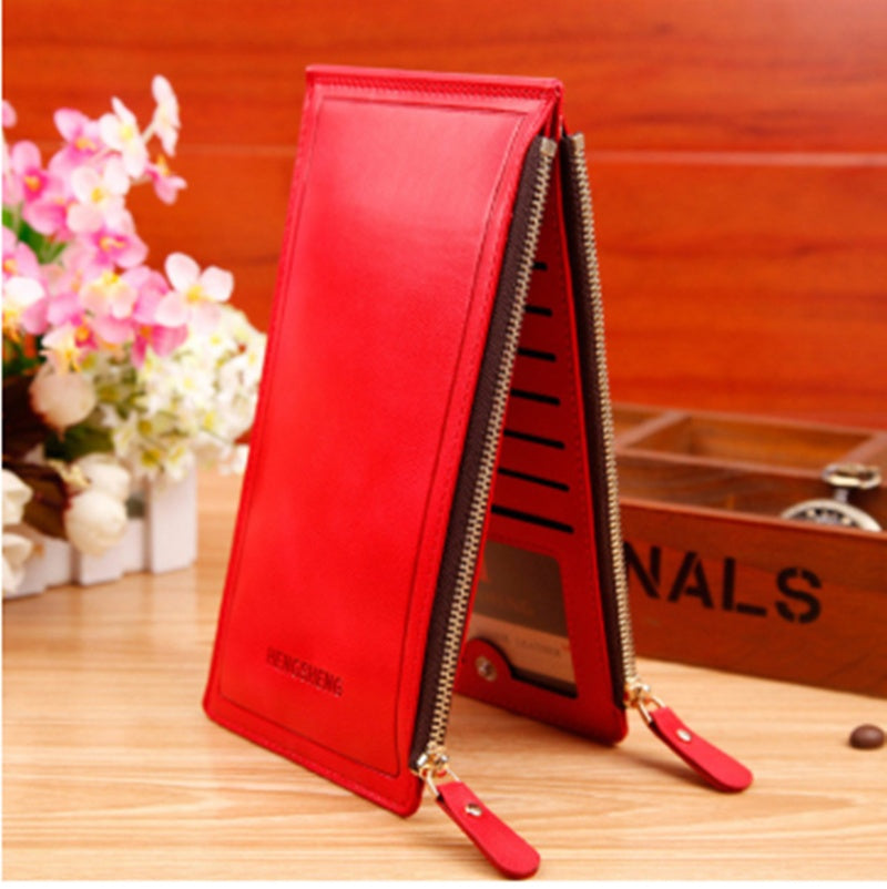 Multi - clip Wallet Female Ultra-thin Card Sleeve