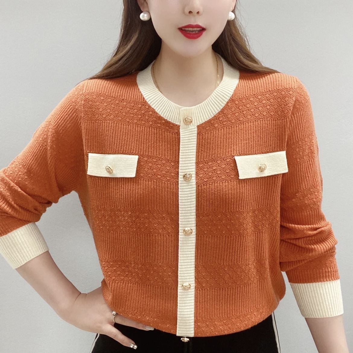 Women's Knitwear Spring And Autumn Western Style All-matching