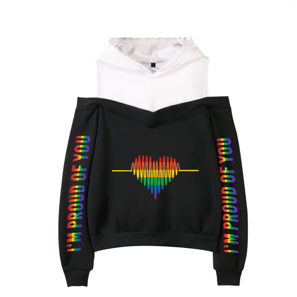 New Sexy Off-the-shoulder Hoodie For Women