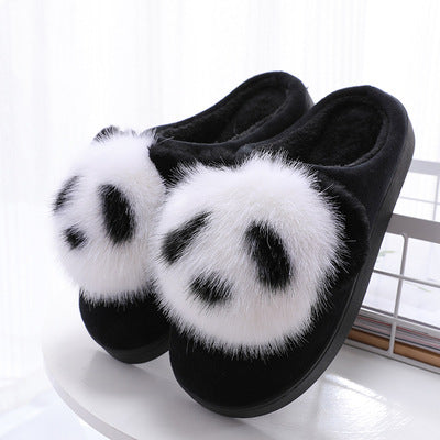 Cute cartoon panda cotton slippers