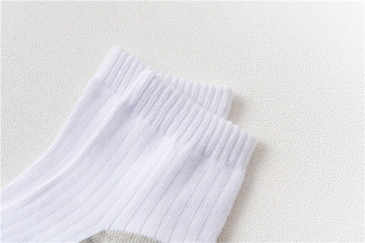 Spring Autumn Summer White Middle School Children's Socks