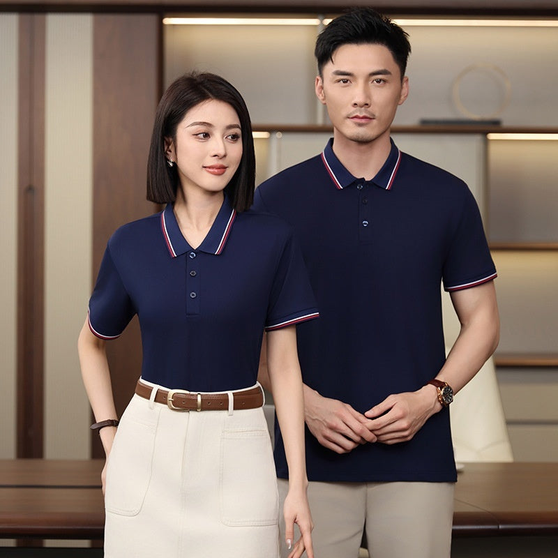 Short Sleeve Lapel Group Building Casual Polo Shirt