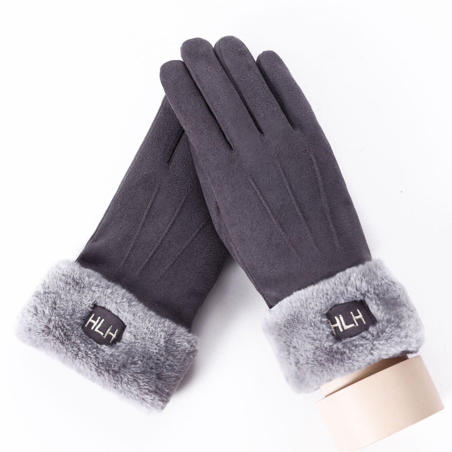 Suede gloves for ladies