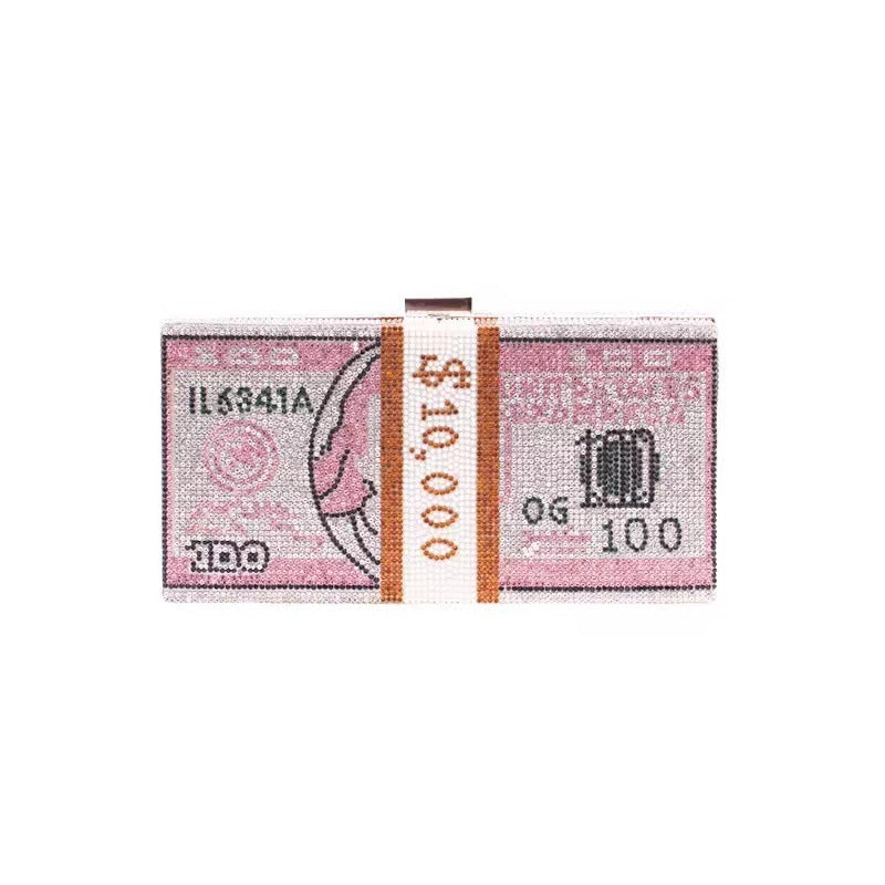 Fuld Diamant Dollar Aftentaske