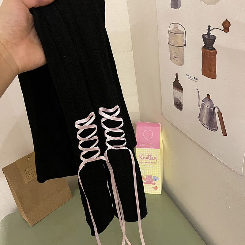 Love Pattern Cute Student Bottoming Pantyhose