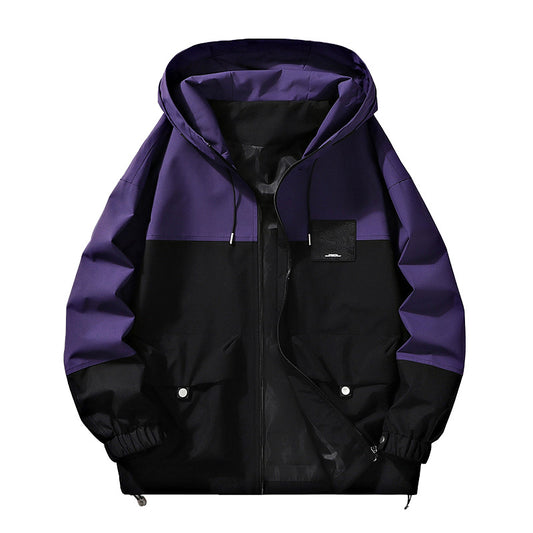 Casual All-match Baseball Hooded Loose Leisure Workwear Jacket