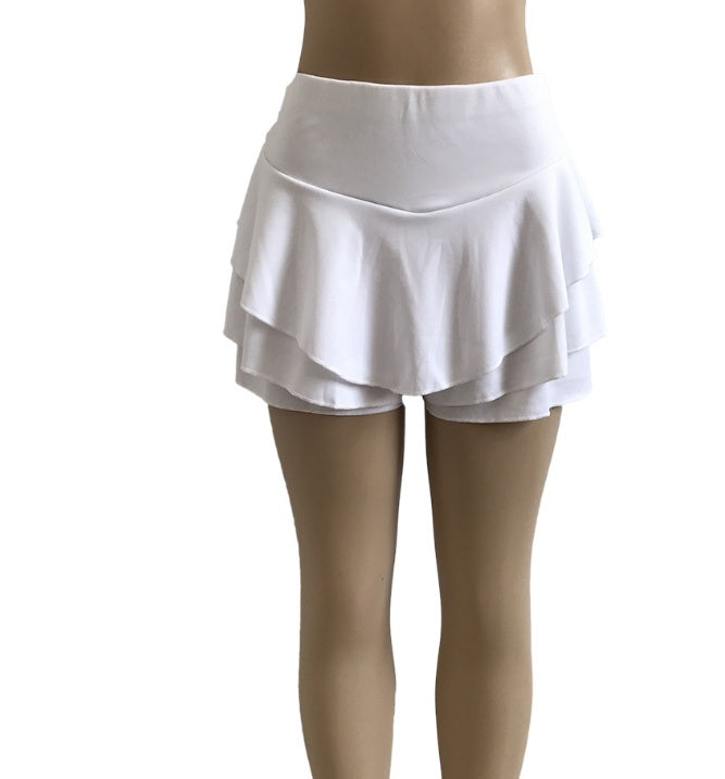 Ruffled pleated bag hip skirt