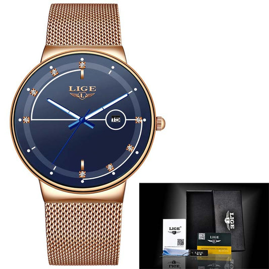 Multifunctional waterproof watch with mesh belt