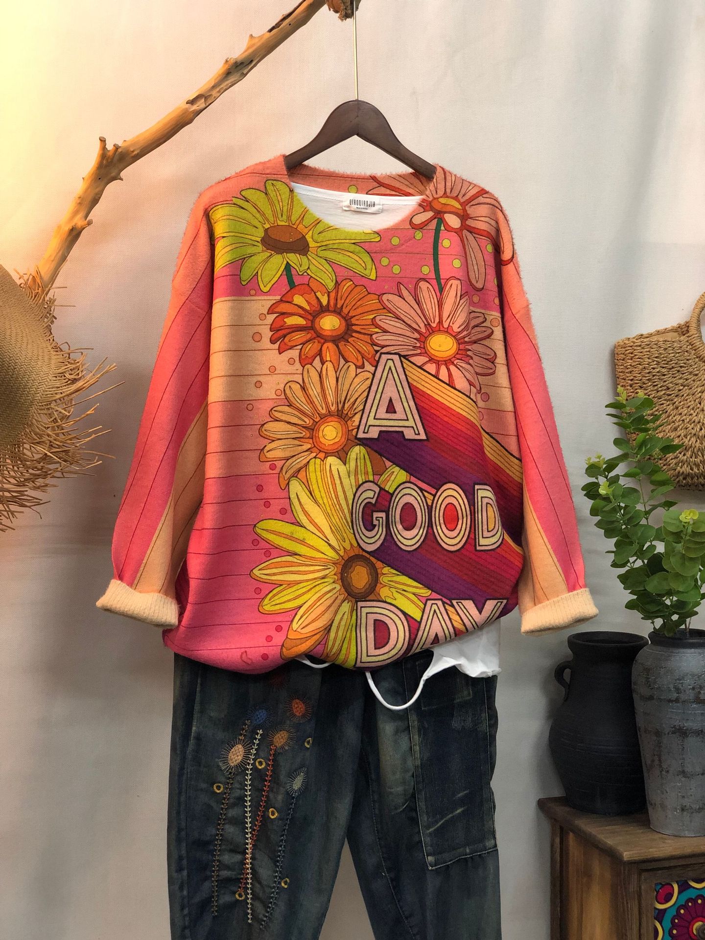 New Women's Loose-fitting Round-neck Sweater For Outerwear