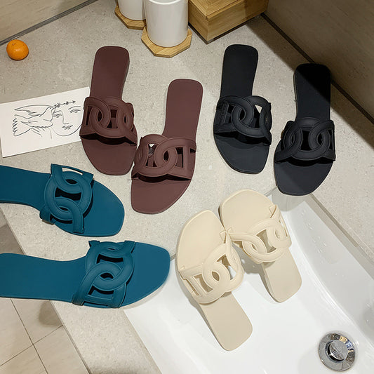Wear non-slip holiday beach sandals