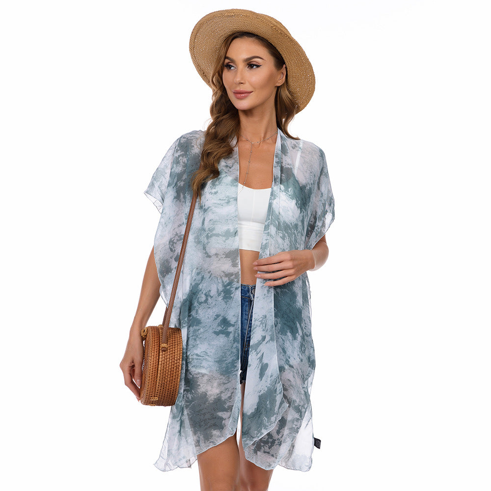 European And American Style Summer Chiffon Sun Protection Shawl