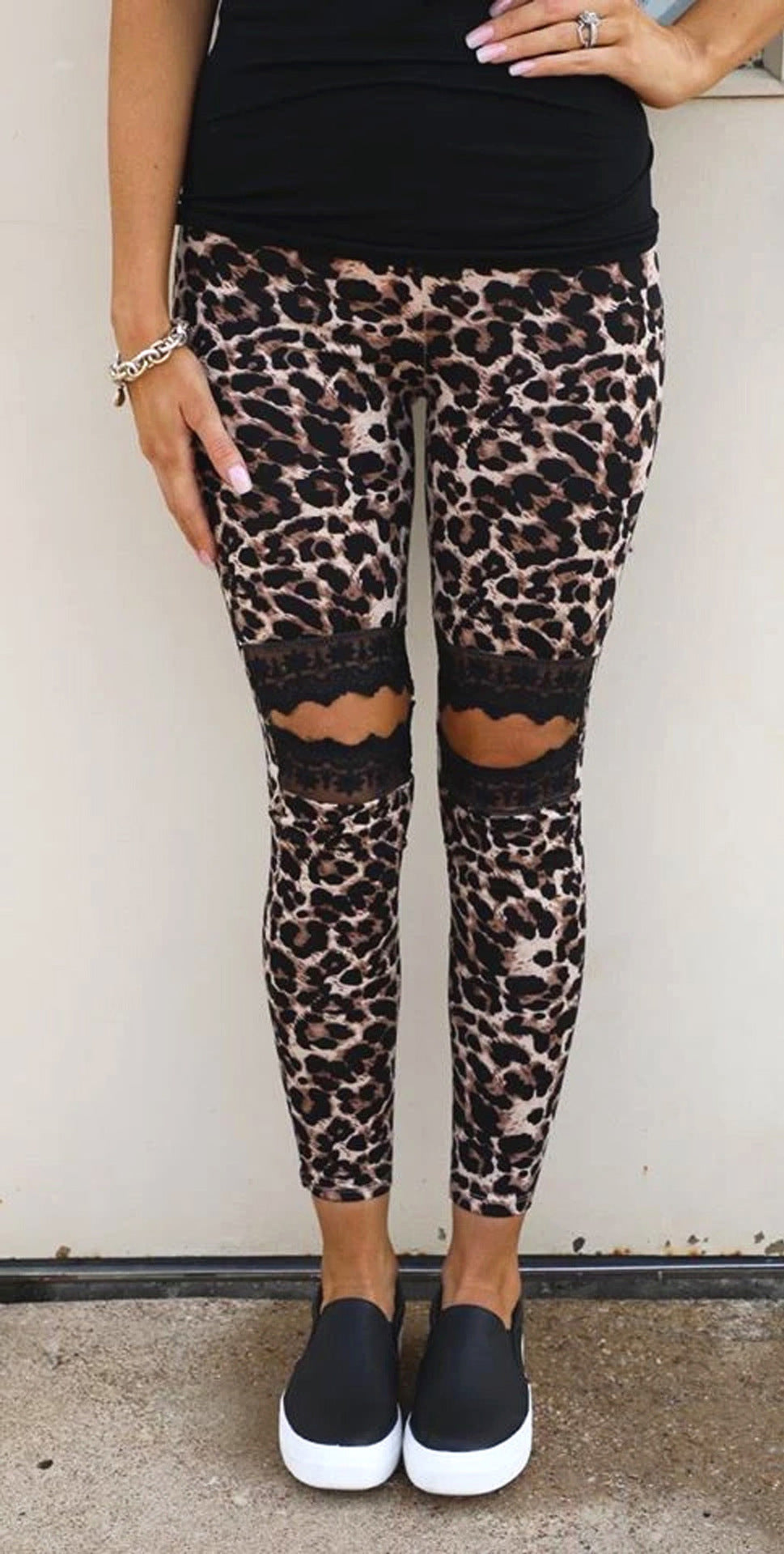 Hule blonde-leopard-leggings