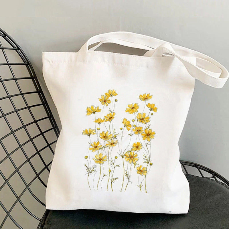 Printed Canvas Personalized One Shoulder Women's Fashionable Handbag