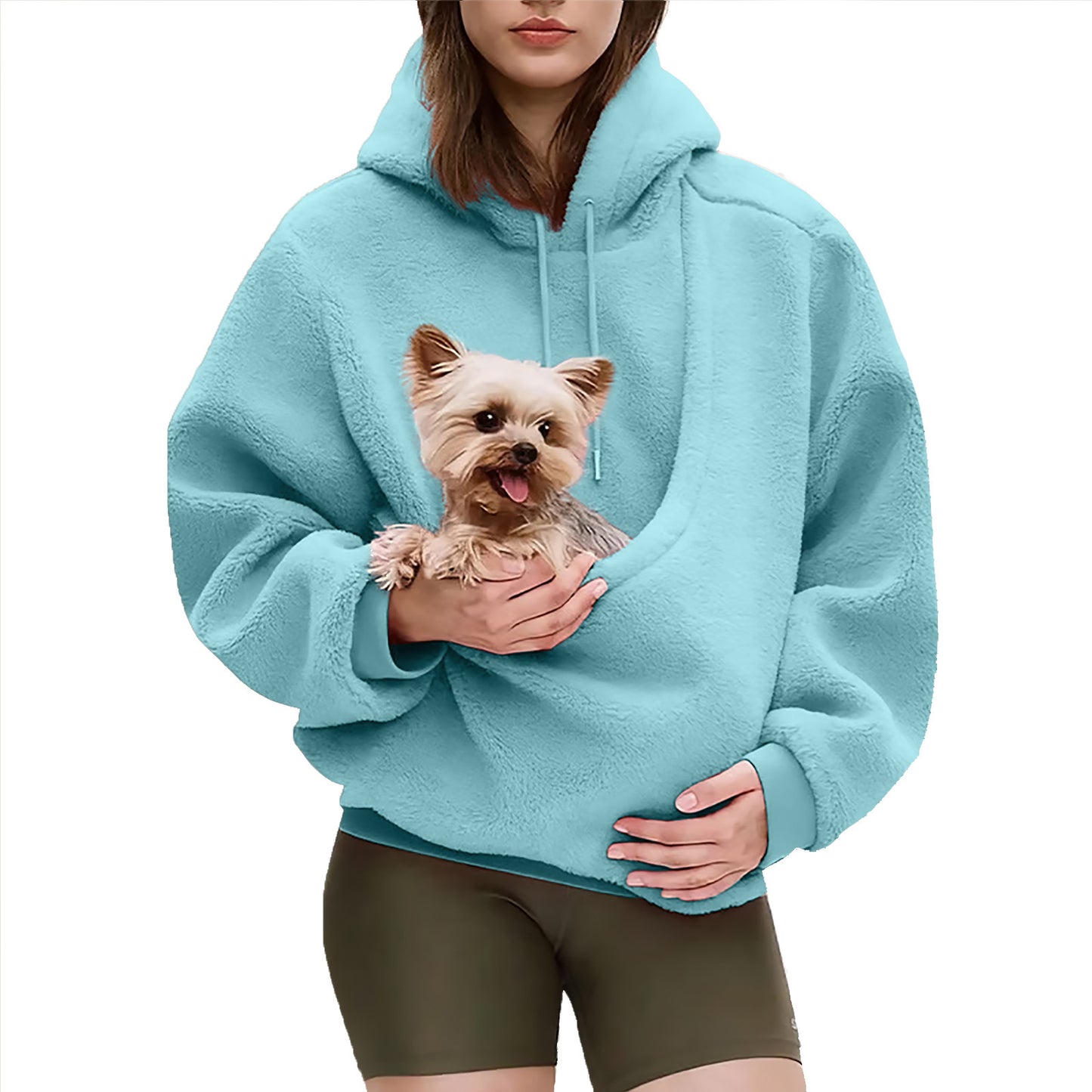 New Women's Loose Plaid Pullover Fleece Sweatshirt