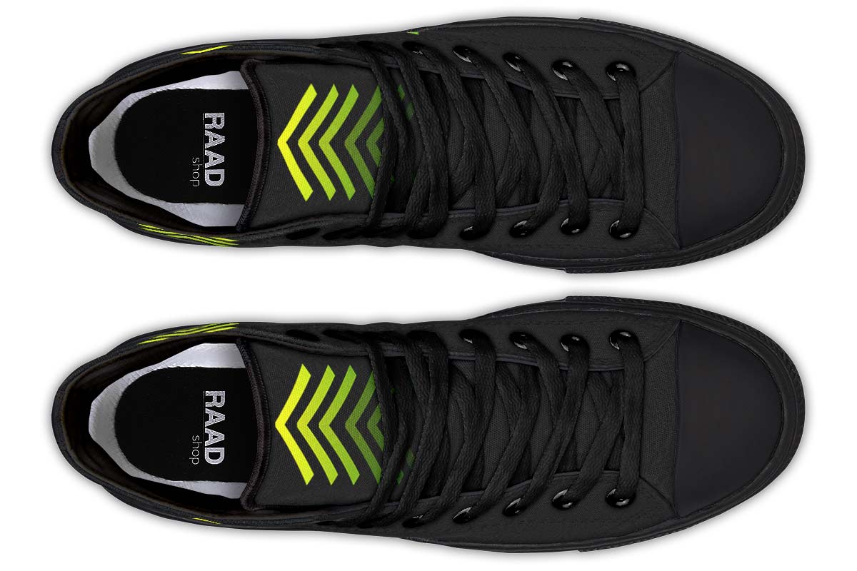 Men's And Women's Fashion Color Printing High-top Canvas Shoes