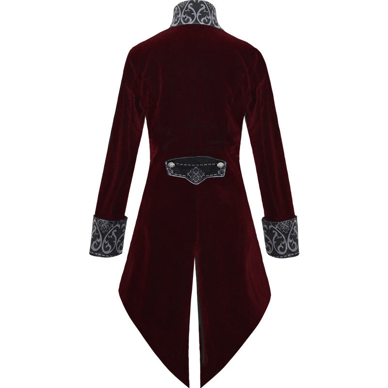 European And American New Style Wan Christmas Tuxedo Retro Clothing Mid-length