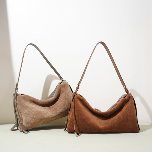 Cowhide All-match Large Capacity Totes Handbag
