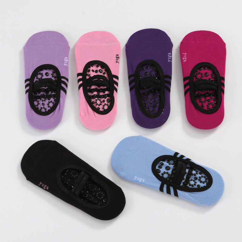 Non-slip yoga socks ballet style fitness boat socks sports socks dance socks aerobics socks cotton socks