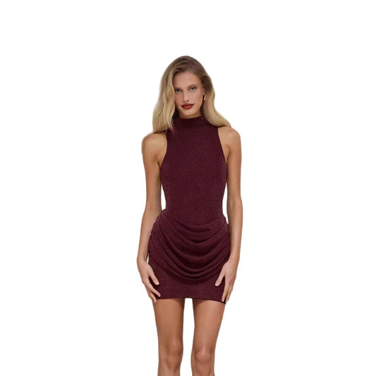 Womens SpringSummer New Solid-Colored Dress